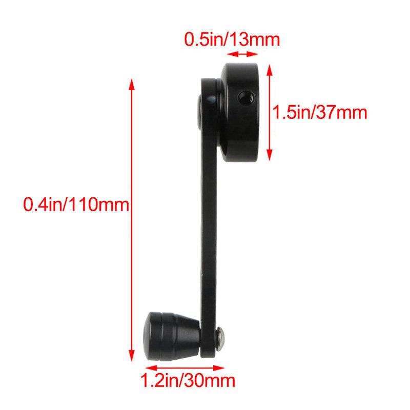 1 pair Car Window Winder Handle Black Aluminum Alloy Manual Elevator Handles For VW Beetle 1968-1979 Heavy Duty Window Cranks