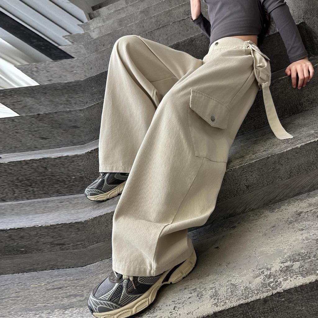 2025 Trendige Mädchen-Cargohose - Koreanischer Stil, lässige Hose für Frühling & Herbst