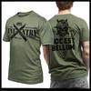 Infantry T-Shirt Army US Flag Combat Grunt War Veteran Tee Size S-2XL Tee