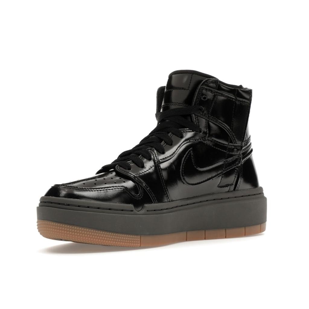 Air Jordan 1 Elevate High SE Schwarz Gummi Damen Sneaker Mittelgrau Gummi-Hellbraun FB9894-001