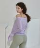 Debiweeo Soft Boat Neck Slit Cover-Up Devi-T0079-Lavender