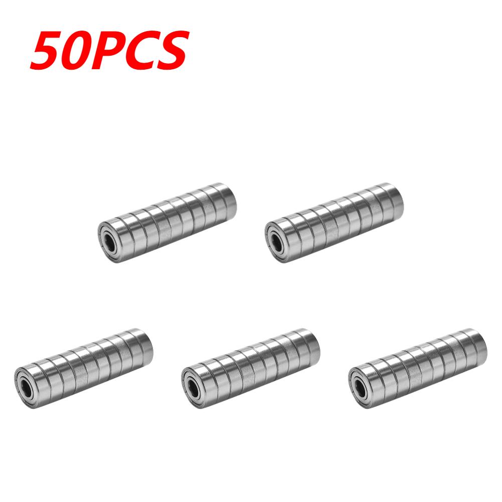 10-100pcs 608ZZ Carbon Steel Deep Groove Ball Bearings for Longboard Skates Roller Skates Frictionless Miniature 608ZZ Bearings