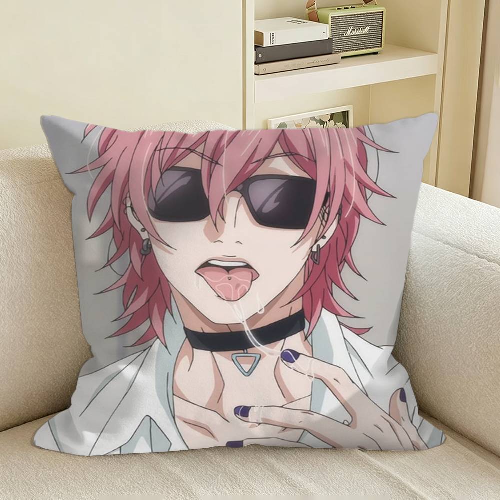 Yuri Ayato BL Anime YBC Square Sofa Pillow Cover Solid Color Living Room Home Decor Cushion Case