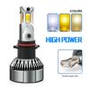 H11 High Power Three-color LED Headlight Double Copper Tube 120W Car Light Led12V Car 24V Truck H7H4