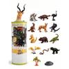 Excitat 12-Piece Australian Wild Animal Figurine Set - Koala Kangaroo Platypus Crocodile Educational Toy with Scene Accessories