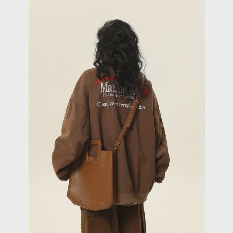 Unisex Vintage-Style Gewaschene Workwear-Jacke - Amerikanischer Retro-Reversmantel für Frühling & Herbst