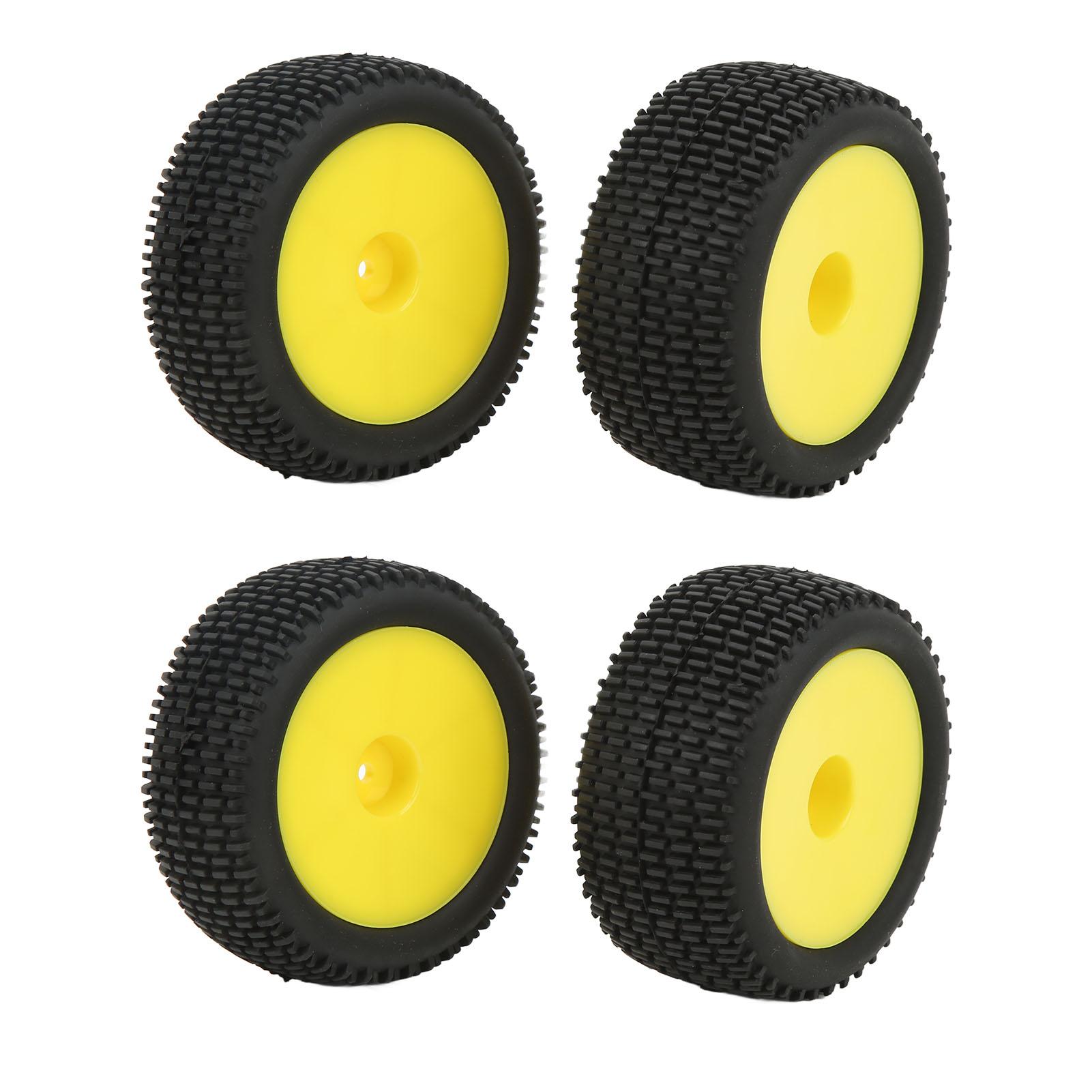

4Pcs RC Rubber Tires Гнучка стабільна щільна текстура RC Wheel Tires Шина для 110 позашляховиків