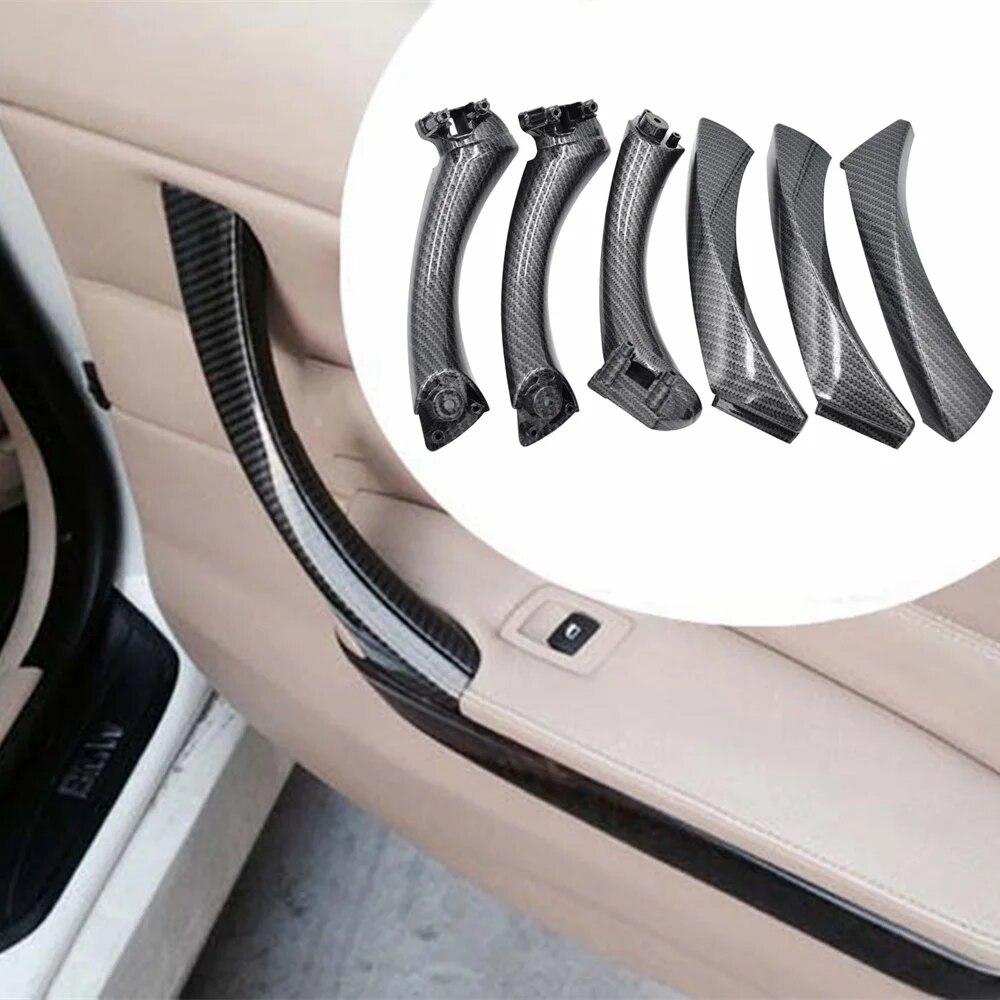 Full Set Interior Door Handles for BMW 3Series E90 E91 318 320 325 328 330 335 Part Inner Doors Panel Handle Bar Pull Trim