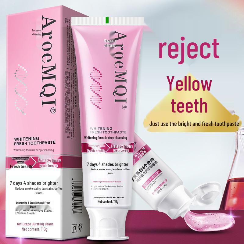 One-Second Burst Bead Whitening Toothpaste - Color Repair, Stain Dissolving, Fresh Breath