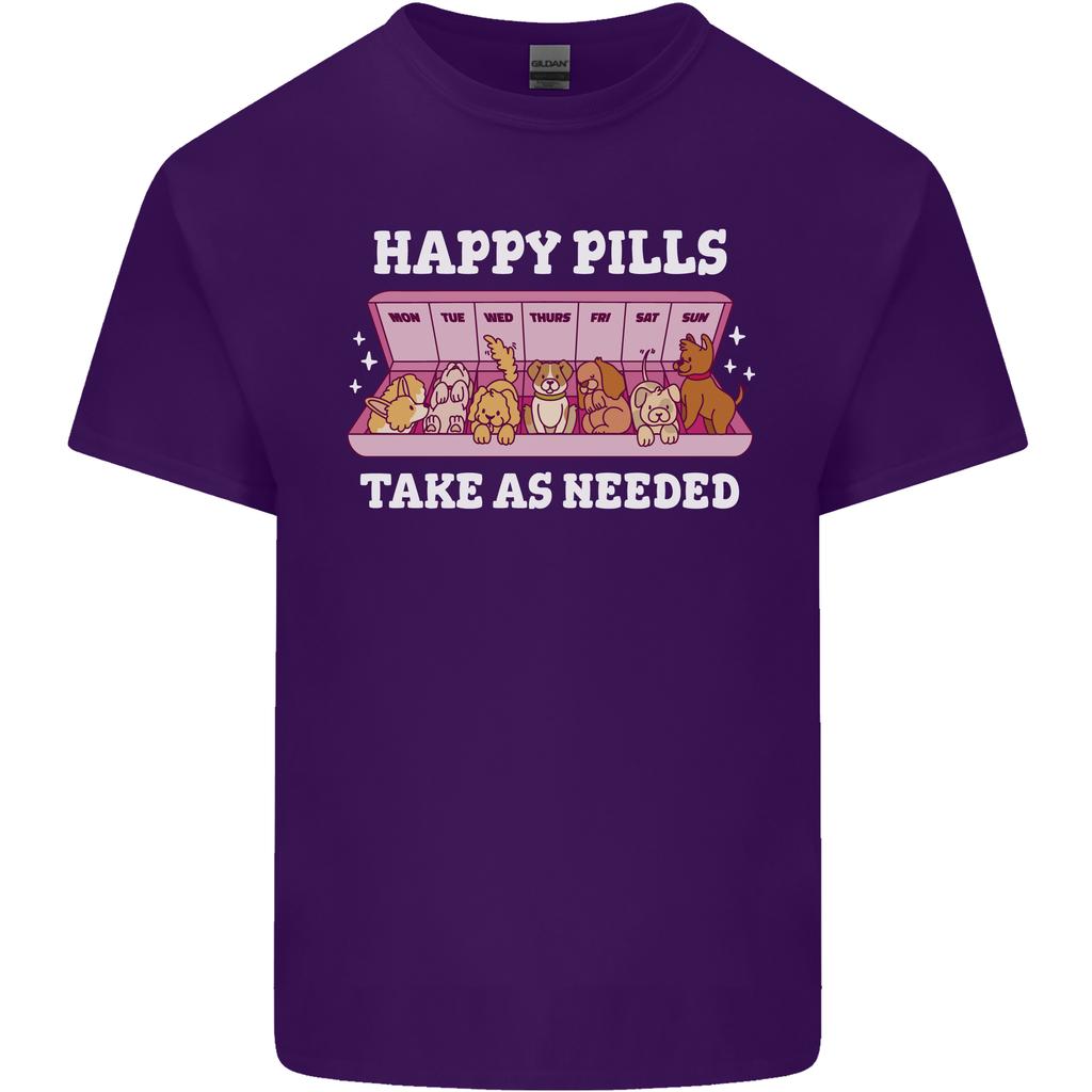 Happy Pills Antidepressants Dogs Unisexs Light Cotton TShirt
