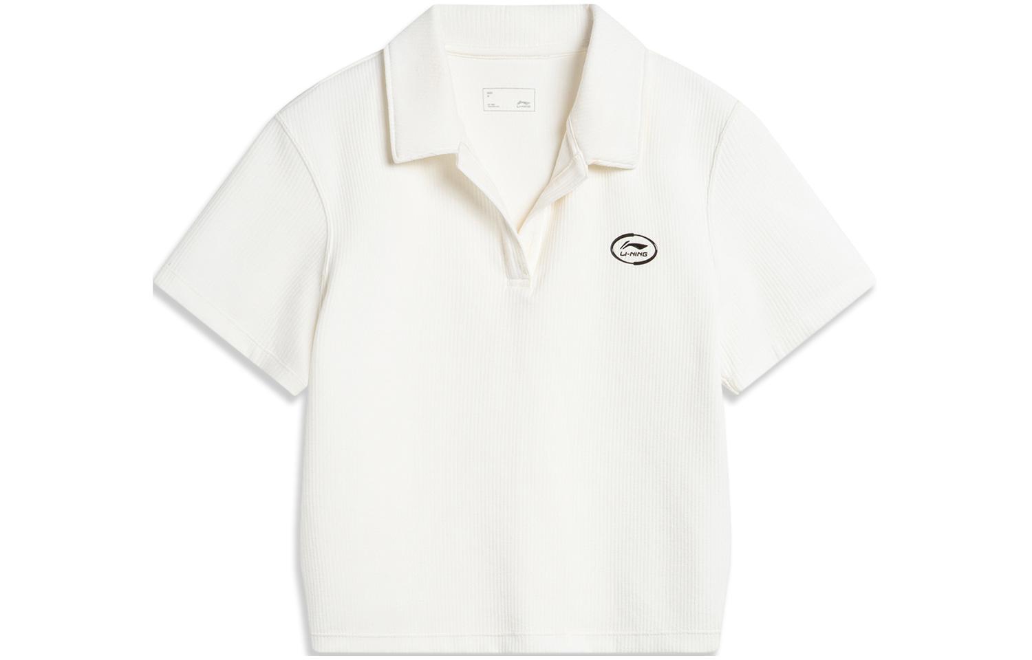 Li Ning Sports Lifestyle Collection Sports Trendy Collection Polo Shirt Women s Ivory APLU088-1 XXXL