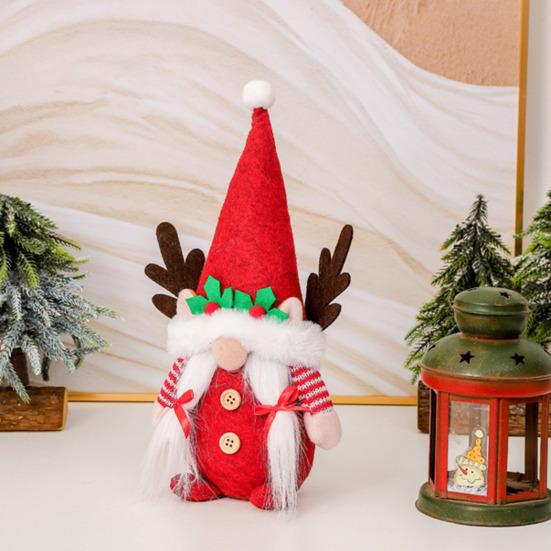 Christmas Faceless Gnome Dolls Nordic Style Forest Ornaments Festive Party Props for Window Display & Home Decor