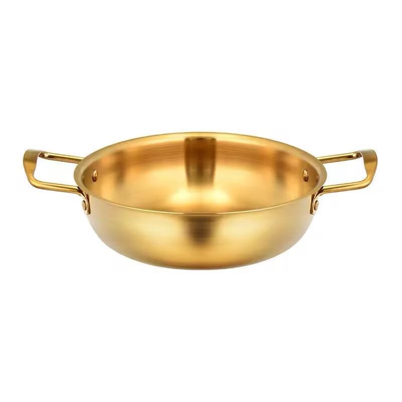 ZISIZ Golden Stainless Steel Multi-function Pot