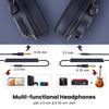 OneOdio A71 Headphones Wired Sealed Headphones Bass Over Ear Headphones Compatible with Microphone Foldable Jack Instrument Headphones Hi-Res Re-Cable