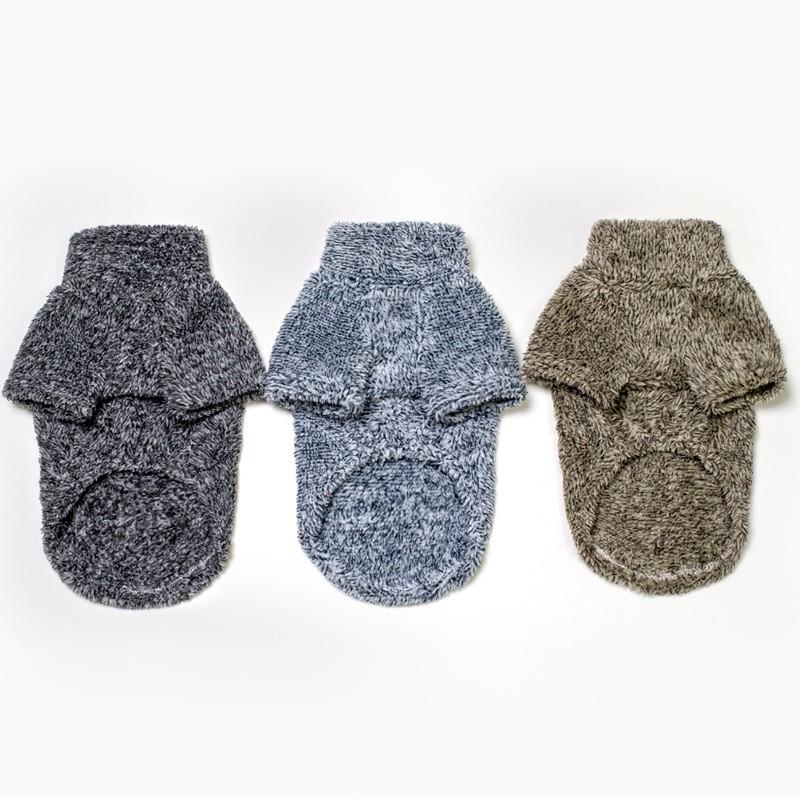 Warm Winter Dog Sweater High Neck Fleece Pet Coat Teddy Small Medium Large Dogs