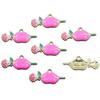 16 Styles KC Gold Drop Oil Fresh Flower Valentine's Day Pendant Charms - Premium and Creative Ornaments