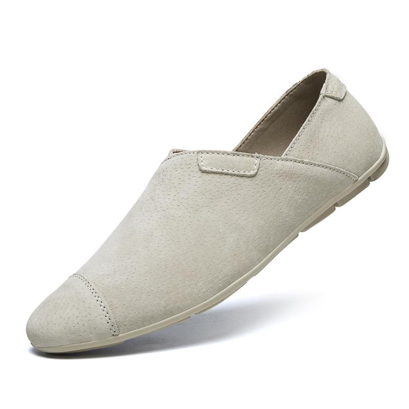 c8Italian Genuine Leather Man Loafers Fashion Designer Slip On Driving Shoes Men High Quality Brand Flats Large Size Moccasins