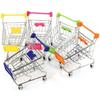 Mini Shopping Carts Creative Handcart Kids Craft Toy Utility Cart Crafts Display Storage Toys Holder Gifts For Children