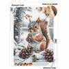 Diamond Painting Kit for Adults DIY Squirrel Sparkling Art Canvas for Relaxing Craft Home Wall Decor and Creative Handmade Gift Idea