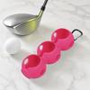 Porta Palline da Golf in Silicone con Moschettone, Contiene 3 Palline, Copertura Portapalline da Golf per Borsa da Golf, Custodia Protettiva Organizzatore Palline da Golf, Accessori da Golf