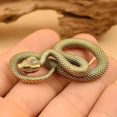 Kupfer Messing Mini Schlange Antike Bronze Dekor Figuren für Innen Dekoration Desktop Ornament Reines Kupfer Miniaturen Statue