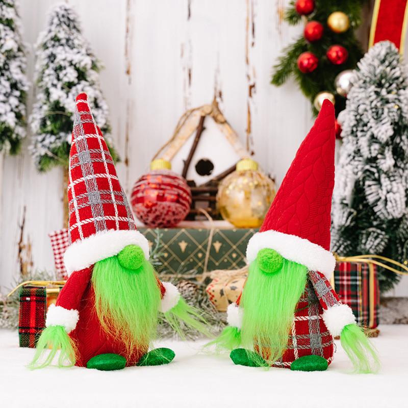 New Grinch Doll With Green Hair Adorable Christmas Decoration For Holiday Cheer