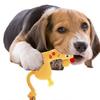 Dog Plush Toy Puppy Chewing Woven Rope Flannel Giraffe Shape Safe Cute for Pet Teeth Cleaning