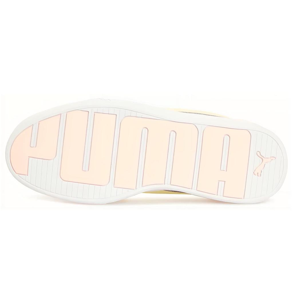 Puma Skye Trainers Textile, Split Cow Leather Balance Low Top Skateboard Shoes Women's Pink Yellow 374764-09