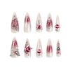 24 Pieces Spice Girl Wear Nail Piece Nail Art False Nail Wear Nail Patch Nail Art Piece Nail Piece