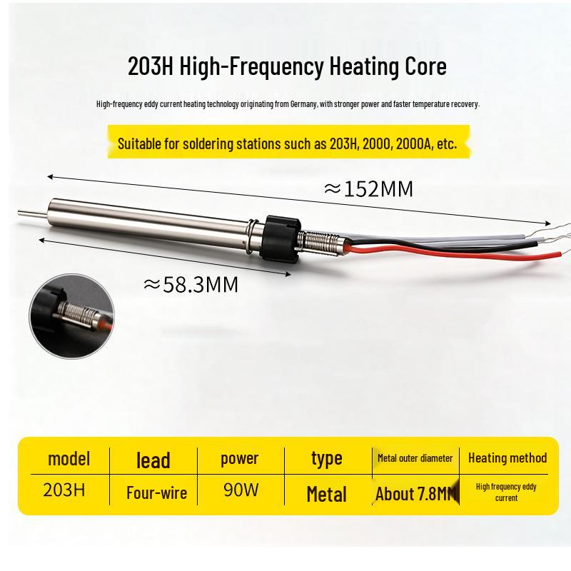 1322 & 1323 Soldering Iron Station Elements: Metal Core 936A, 13214 Wire, 203H High-Frequency Heating Components.
