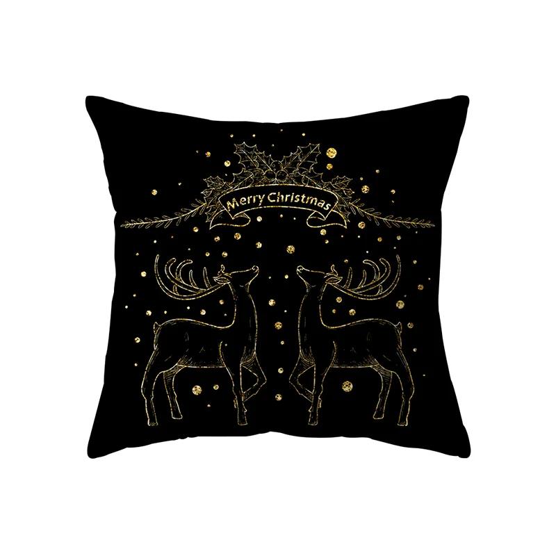 Christmas Theme  Decoration Printing Pattern Cushion Cover Home Living Room Sofa  Pillow