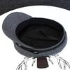 Winter hat new female tide Internet celebrity navy hat autumn and winter woolen rivet beret flat hat