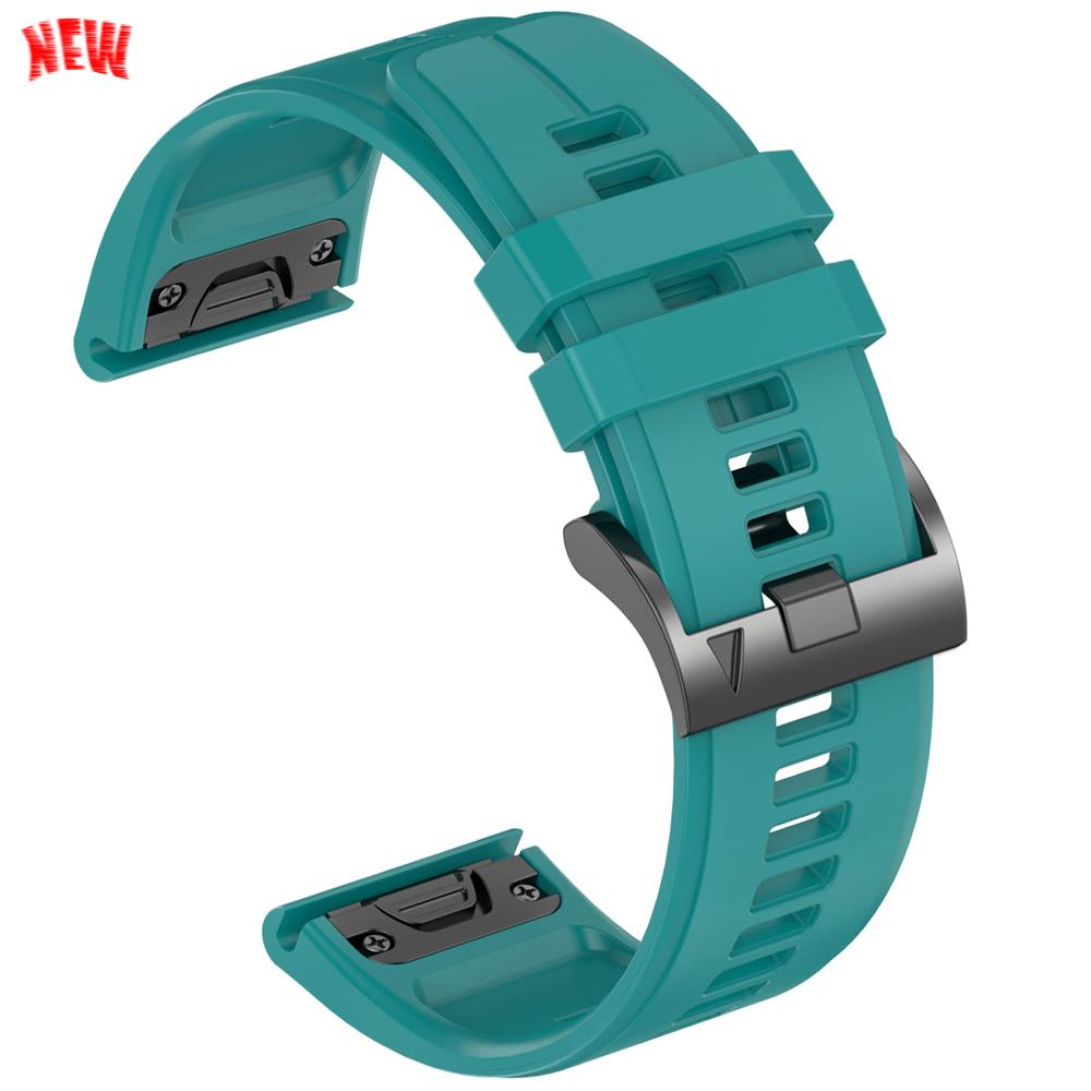 22mm 26mm Silicone QuickFit Sports Strap For Garmin Epix PRO Instinct 3 Quatix/DELTA/TACTIX/Fenix 6XPro 7 E 8pro 5XPlus Bracelet