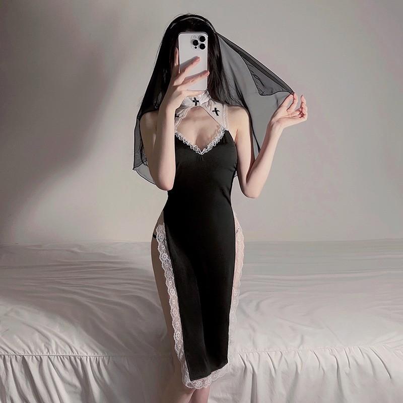 Sexy pajamas large size with chest pad thin ice silk lace backless flirting pure desire suspender pajamas female summer