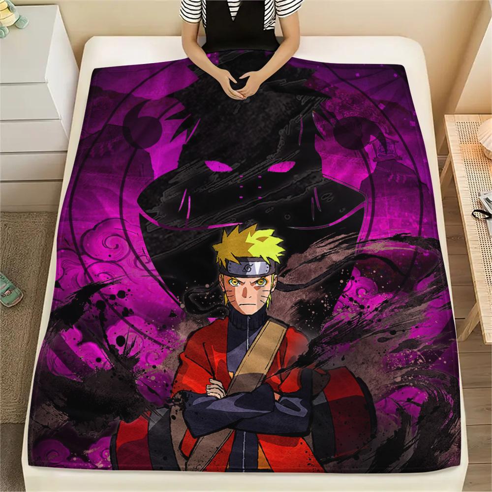 Naruto  Print Flannel Blanket, High quality Comfortable for All Seasons, Home Decor, Warmth and Comfort
