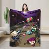 Warm Soft BlanketKids Travel Invaders Zims Gir Throw Blanket  Flannel Bedspread For Couch Chair Sofa Bed Print Sofa Bed Cover