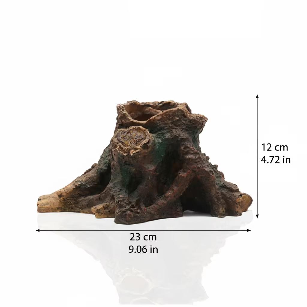 Resin Driftwood For Aquarium Terrarium Decor Natural Look Hiding Cave Aquatic Plants Landscape For Fish Reptiles Home Decor