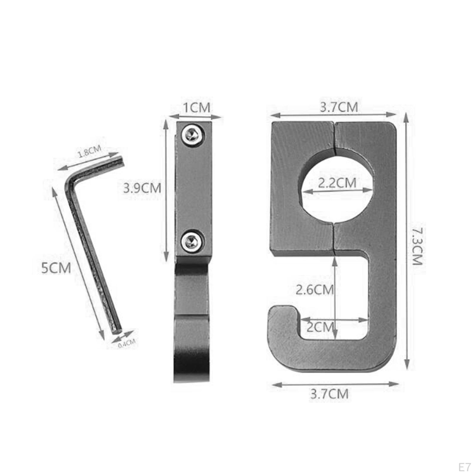 Руль с крючком для мотоцикла из алюминиевого сплава — фото 8