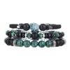 Modern Boho Resin Stone Strand Bracelet With Elastic Fit For Travel Gift And Casual Wear