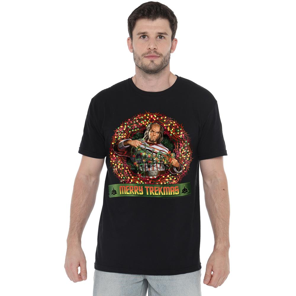 STAR TREK Mens Merry Trekmas Christmas T-Shirt