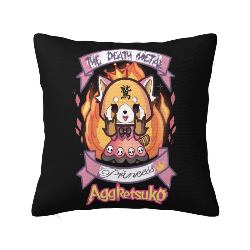 Custom Japan Cartoon Aggretsuko Anime Modern Throw Pillow Cover Bedroom Decoration Chair Cushion
