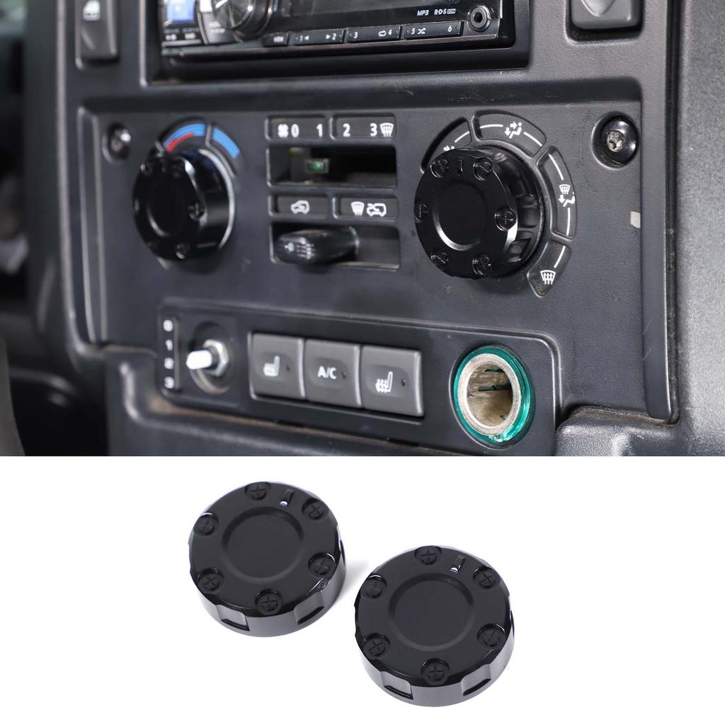 For Land Rover Defender 90 110 2004-18 Aluminum Alloy Car Central Control Air Conditioning Adjustment Knob Cover Car Accessories