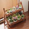Bamboo Window Sill Ladder Flower Stand