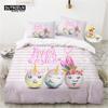 Easter Eggs Bedding Set King Queen Size Cartoon Rabbit Duvet Cover With Pillowcase For Kids Adults As Greetings And Presents