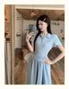 Polo Collar Tie-Waist Slimming Long Dress - Women's 2026 Summer Collection