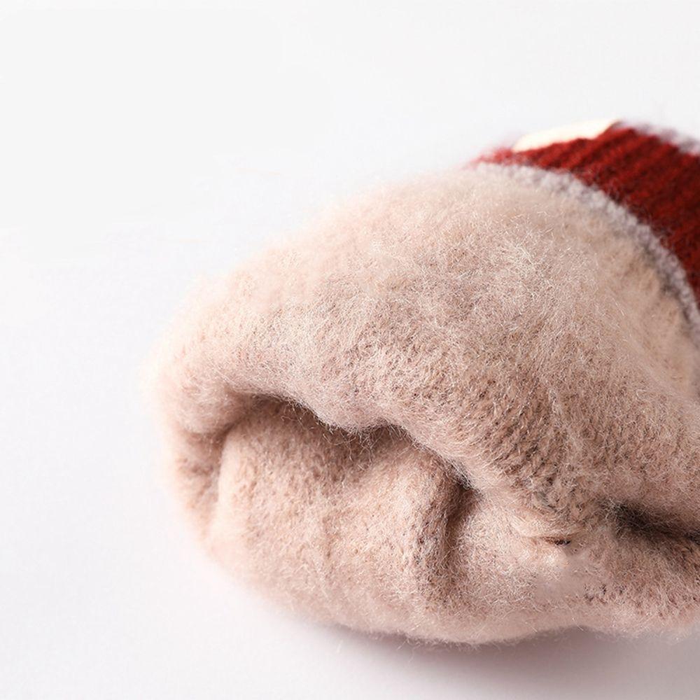 Snowflake Pattern Jacquard Female Gloves Wool Mittens  Gloves Knitted Cashmere Gloves