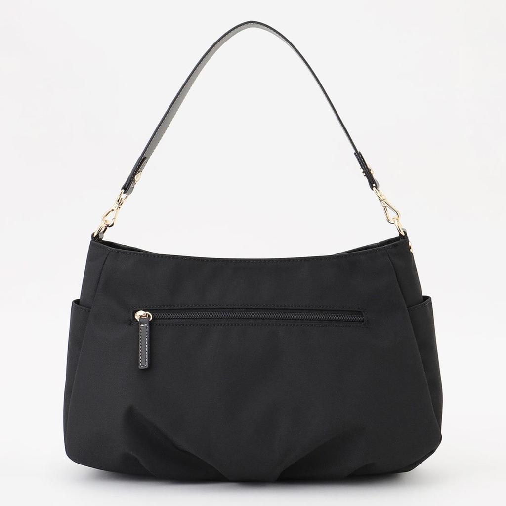 Labagagery Polyester Canvas Tucked Shoulder Bag B008702 Black (10)