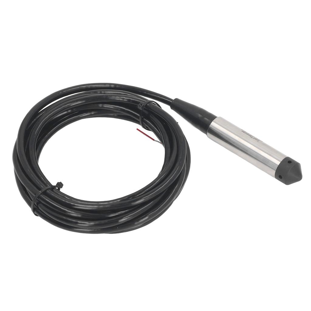 Einbaufähiger Flüssigkeitsstandsensor mit Edelstahlsonde und integriertem Wasserstandstransmitter, DC 12–30 V, 4–20 mA, 0–4 m