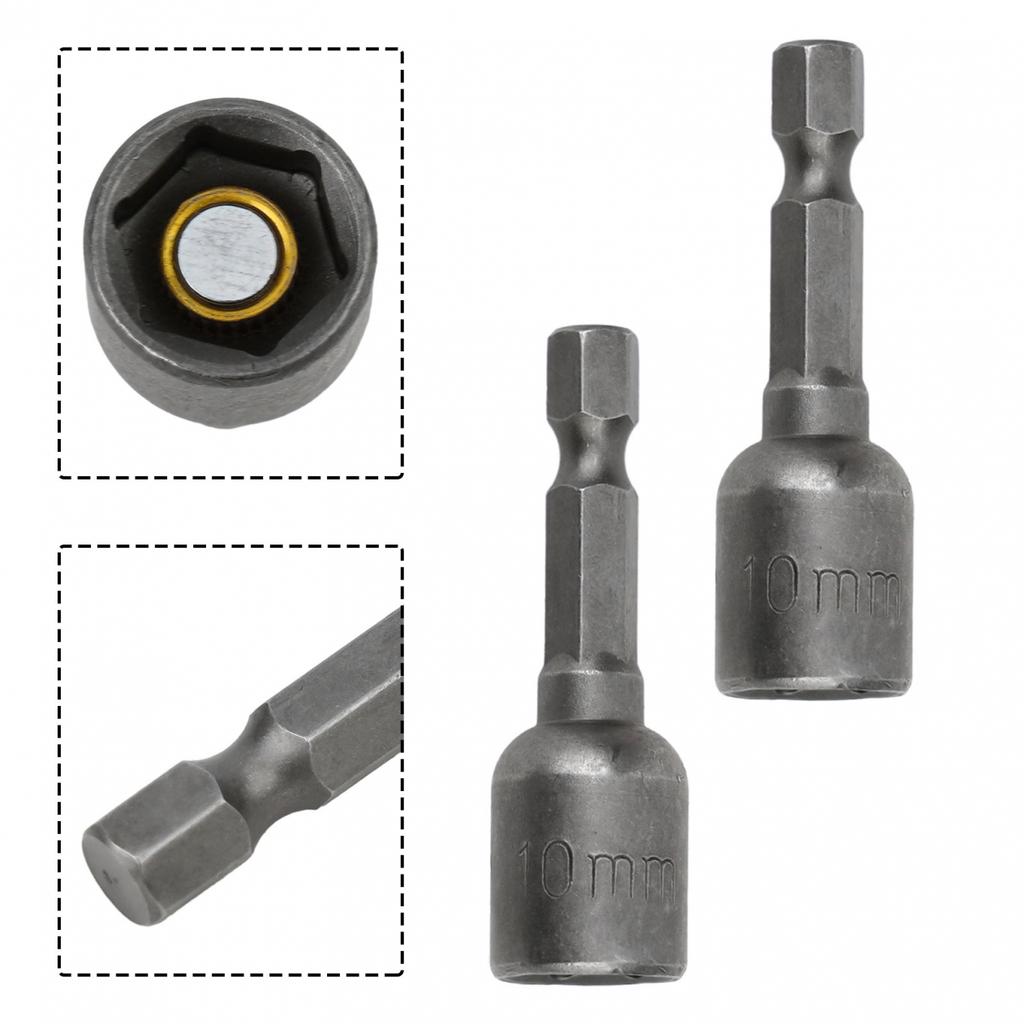 1/4in Hex Driver Socket Chrome Vanadium Steel Drill Chuck