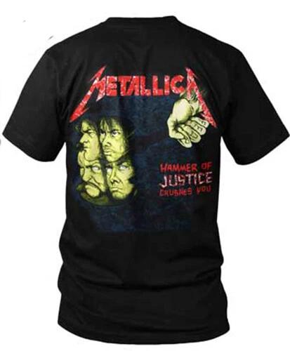 100% BUMBAC UNISEX BĂRBAȚI FEMEI Metallica And Justice for All Cămașă Tricou Tricou Trupa Metal Topuri Tricou